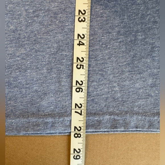 Disney World Blue Heather with navy trim  ringer tee. Size XXL - Picture 4 of 6